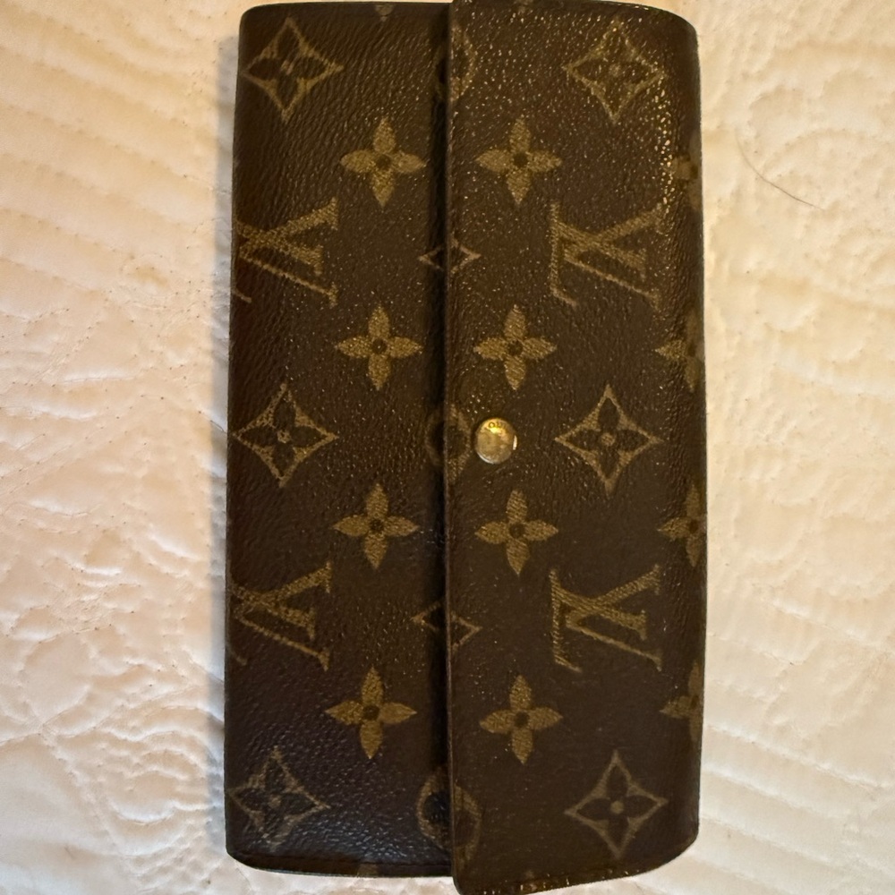 Louis Vuitton Brown Leather Wallet